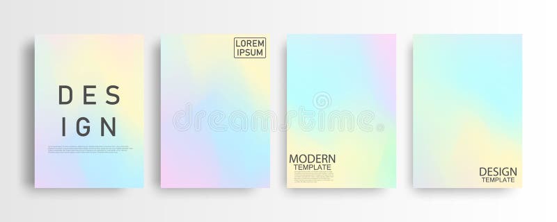 Abstract mockup Pastel colorful gradient background A4 concept for your graphic colorful design stock illustration