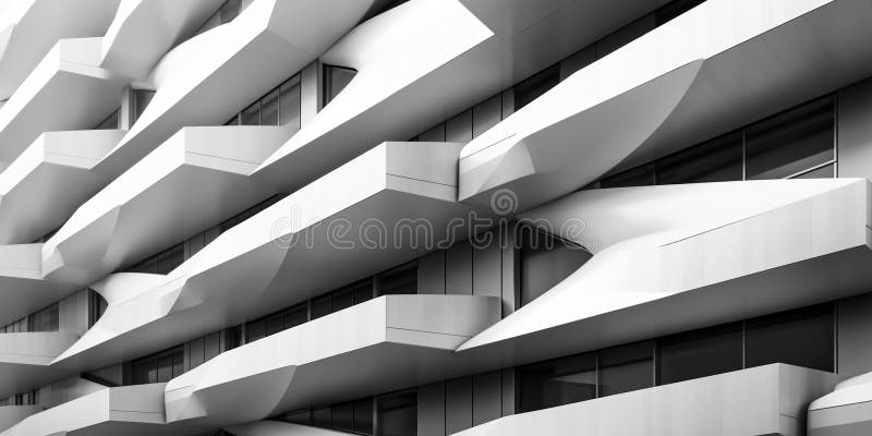 Abstract modern architecture mesmerizes with its fusion of form and function. Sleek lines, innovative shapes, and minimalist aesthetics redefine conventional Bold and daring design. AI Generative AI