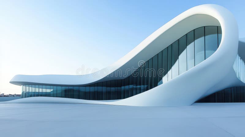 Abstract modern architecture showcasing contemporary design vector illustration