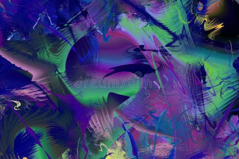 Abstract Modern Art background. Paint in Motion on the subject of creativity, imagination and energy of life vector illustration Abstract Modern Art background. Paint in Motion on the subject of creativity, imagination and energy of life vector illustration