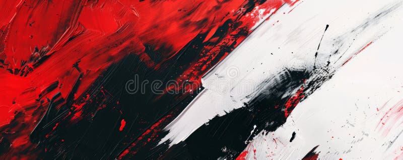 Abstract modern background with vibrant hues of red, black, and white. The design is dramatic and royalty free stock photo