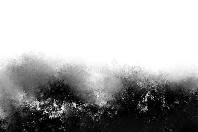 Abstract Modern Black and White Painting . Textured Monochrome