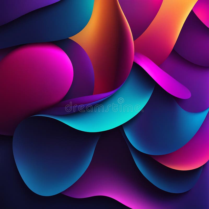 Abstract modern colorful blob background and texture. Design colorful blob shape background for use stock illustration