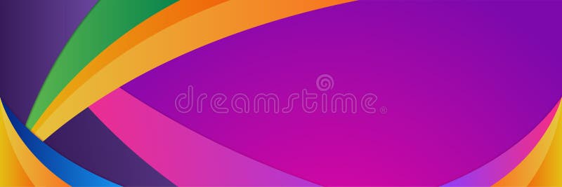 Abstract Modern Colorful Gradient Wide Geometric Wave Banner Design. Modern  Cover Header Background for Website Design, Social Stock Vector -  Illustration of pink, vector: 234878230