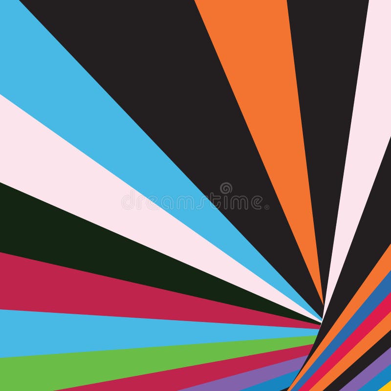 Abstract Modern Elegant Colorful Geometric Stripe Sun Burst Business Background stock illustration