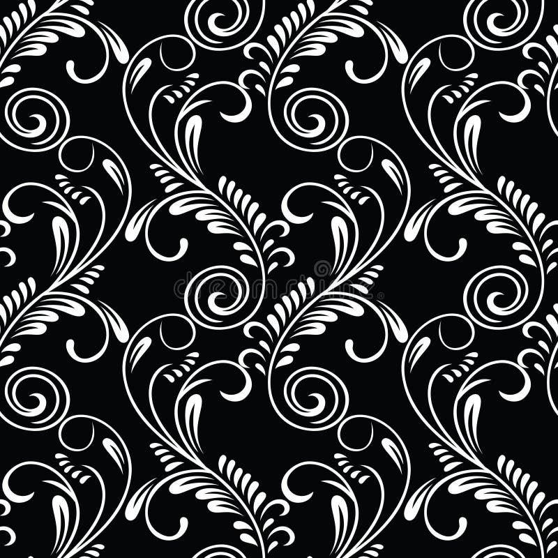 Abstract Modern Fancy Flourish Vector Pattern Design Stock Vector