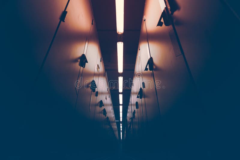 Modern data center room. stock images
