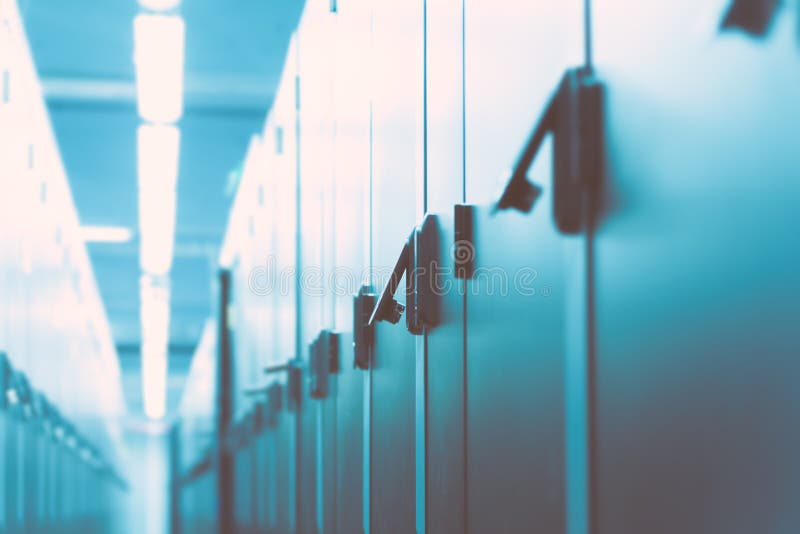 Modern data center room. stock images