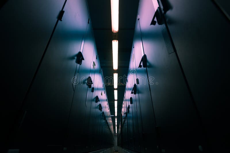 Modern data center room. stock photography