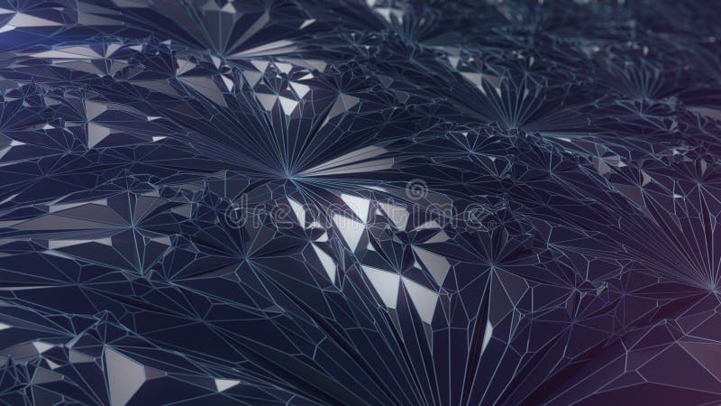 Abstract modern low poly background 3d rendering stock illustration