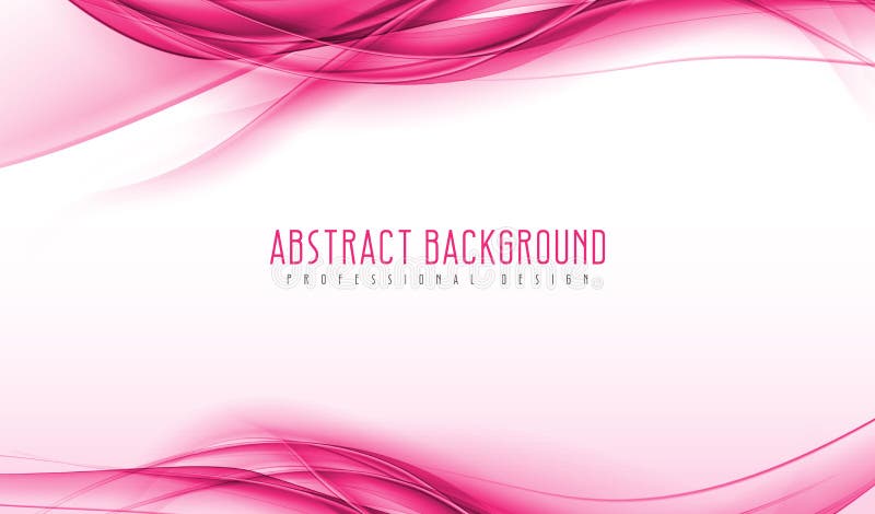 Abstract modern pink wavy smoke background. Amazing geometric vector illustrations with eps10.