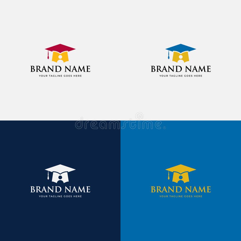 Abstract Modern University Logo Design Vector Template Diploma School College Logo Design Stock Vector Illustration Of Book Shield