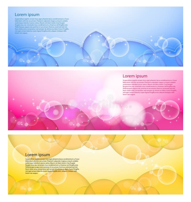 Abstract modern website banner