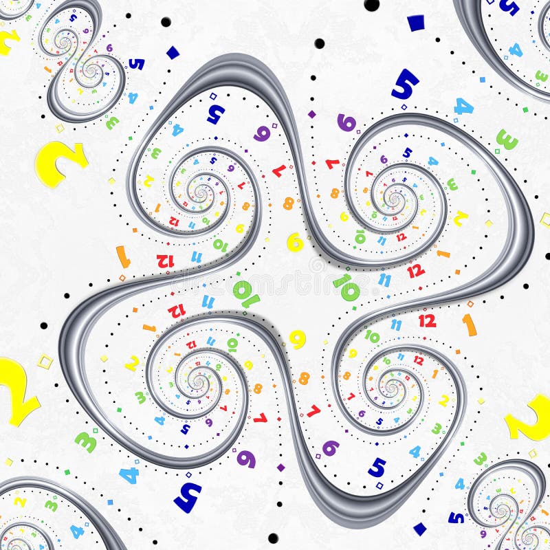 Abstract Modern white rainbow spiral clock fractal clock hands pointers. Twisted surreal clocks watch unusual abstract pattern vector illustration Abstract Modern white rainbow spiral clock fractal clock hands pointers. Twisted surreal clocks watch unusual abstract pattern vector illustration