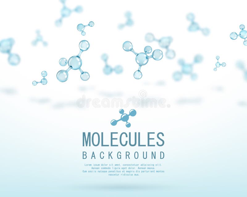 Abstract moleculesontwerp atomen Abstracte achtergrond voor banner of vlieger vector illustratie Abstract moleculesontwerp atomen Abstracte achtergrond voor banner of vlieger vector illustratie