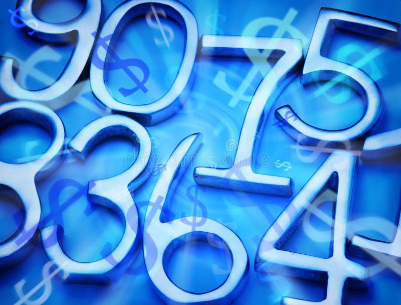 Abstract Money and Numbers Background