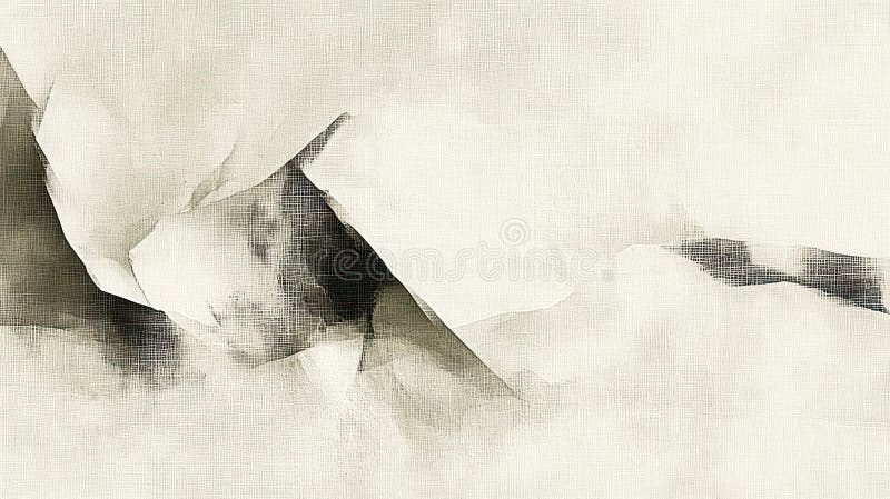 Abstract monochromatic composition with soft textures and flowing shapes vector illustration