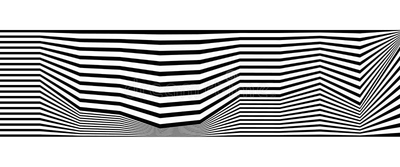 Abstract Monochrome Background with Lines. Black and White Striped