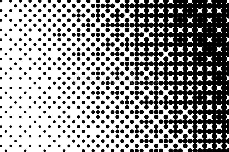 Abstract Monochrome Halftone Pattern. Dotted Backdrop with Circles ...