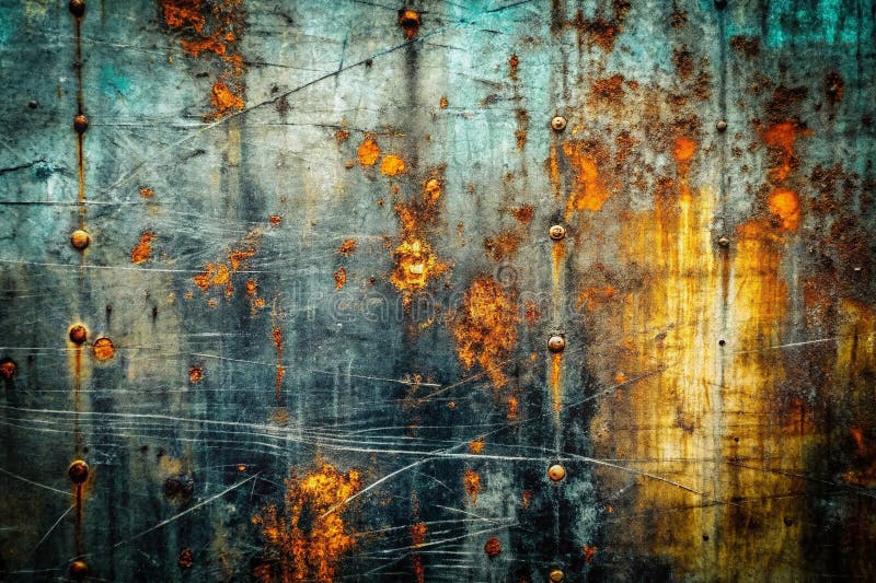 Abstract Monochrome Metal Texture A Deep Dive into Grunge Scratches and Industrial Aesthetics stock illustration