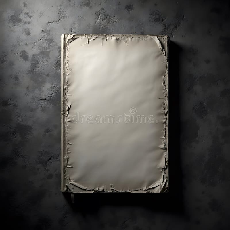 Abstract Monochrome Science Textbook View: Moody Shadows stock illustration