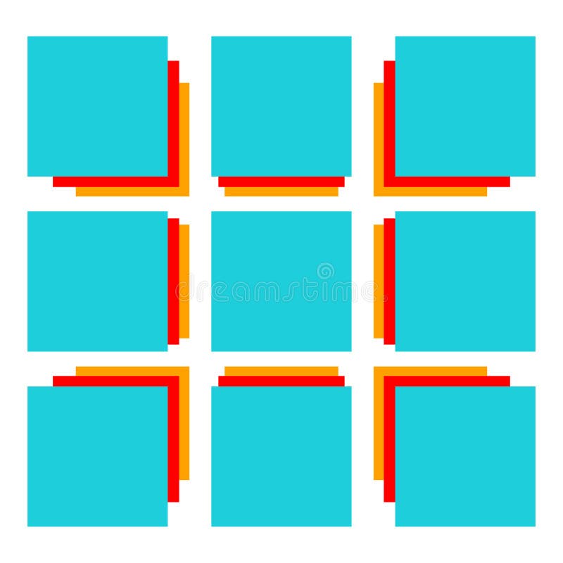 Abstract mosaic, array shape, design element royalty free illustration