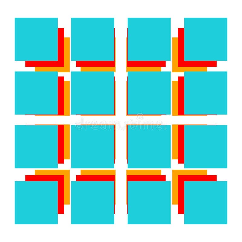 Abstract mosaic, array shape, design element stock illustration