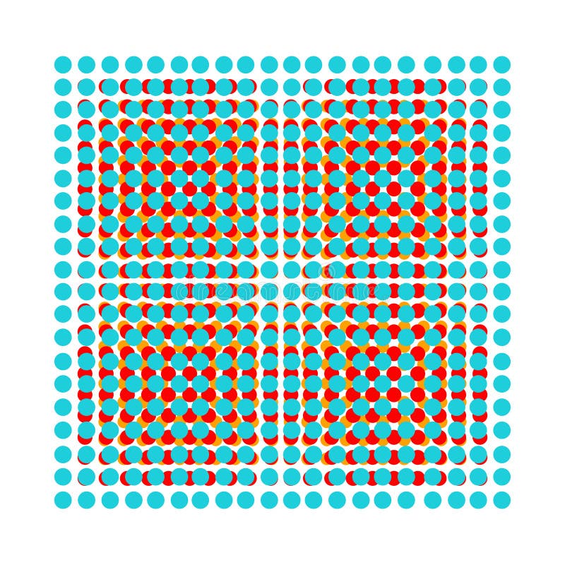 Abstract mosaic, array shape, design element stock illustration