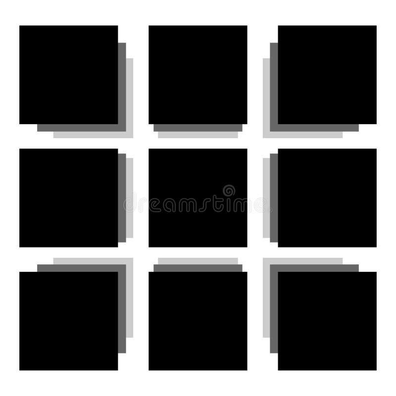 Abstract mosaic, array shape, design element stock illustration