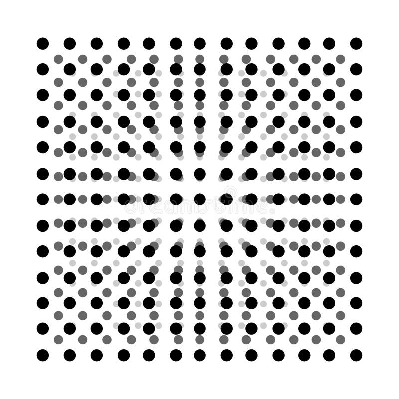 Abstract mosaic, array shape, design element stock illustration