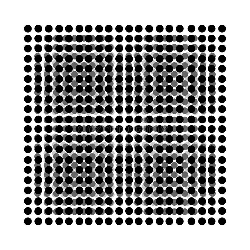 Abstract mosaic, array shape, design element royalty free illustration