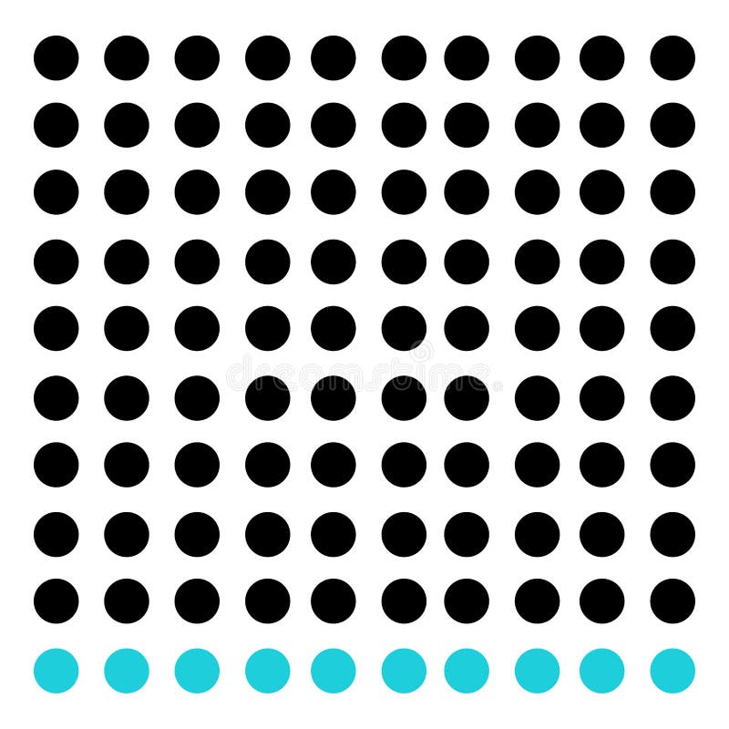 Abstract mosaic, array shape, design element stock illustration
