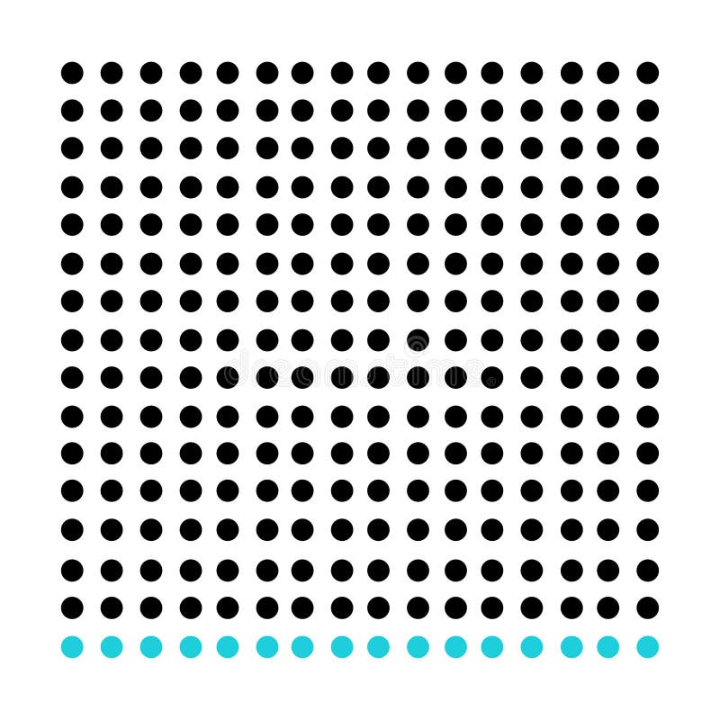 Abstract mosaic, array shape, design element stock illustration