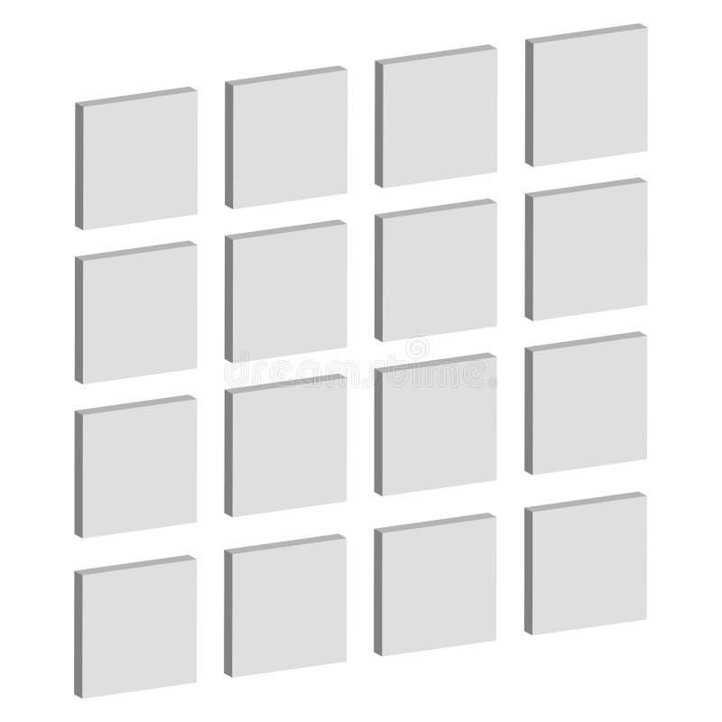 Abstract mosaic, array shape, design element vector illustration