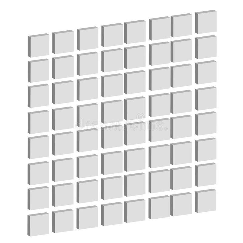 Abstract mosaic, array shape, design element stock illustration