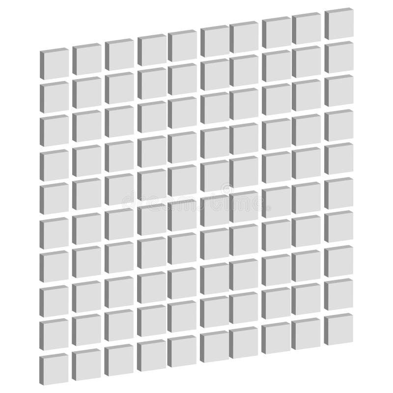 Abstract mosaic, array shape, design element vector illustration