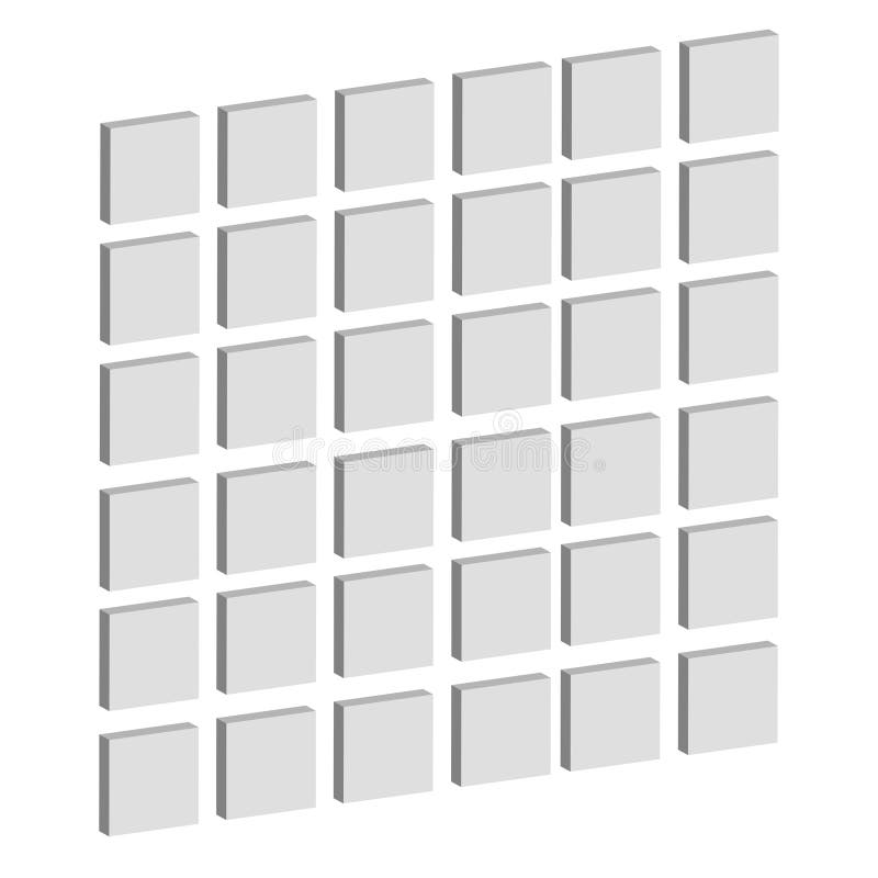 Abstract mosaic, array shape, design element stock illustration