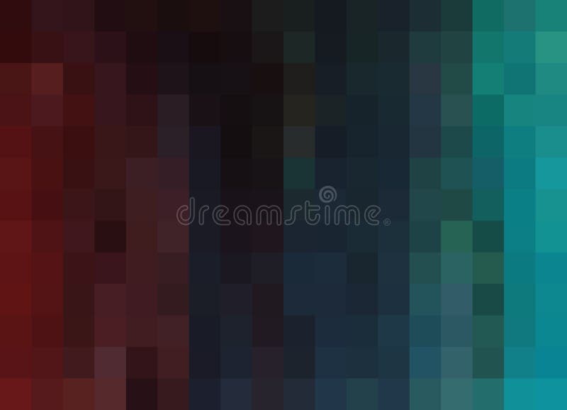 Abstract Mosaic Background in Wine/midnight/teal Ombre. Pixels ...