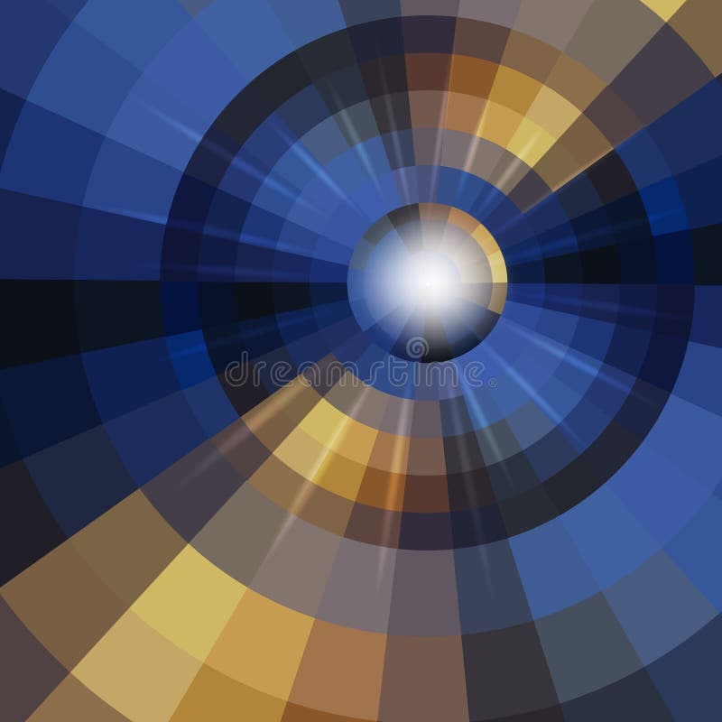 Abstract mosaic circle background vector illustration