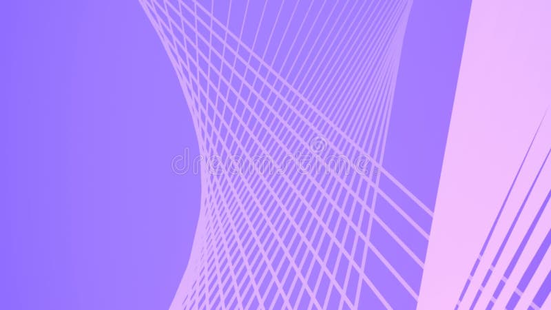 Abstract motion background with colorful twisted lines. 3d render loop animation