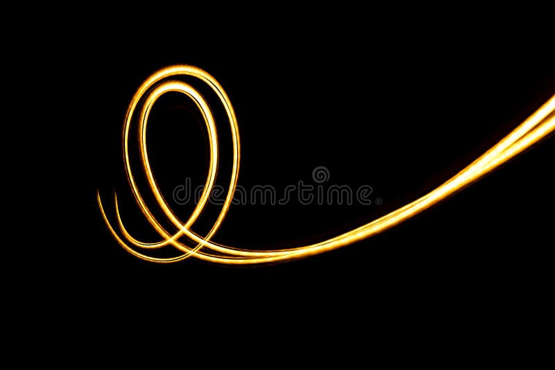 Abstract Motion of Light in the Dark. Imagine To the Flow Light Stock Image Image of glow