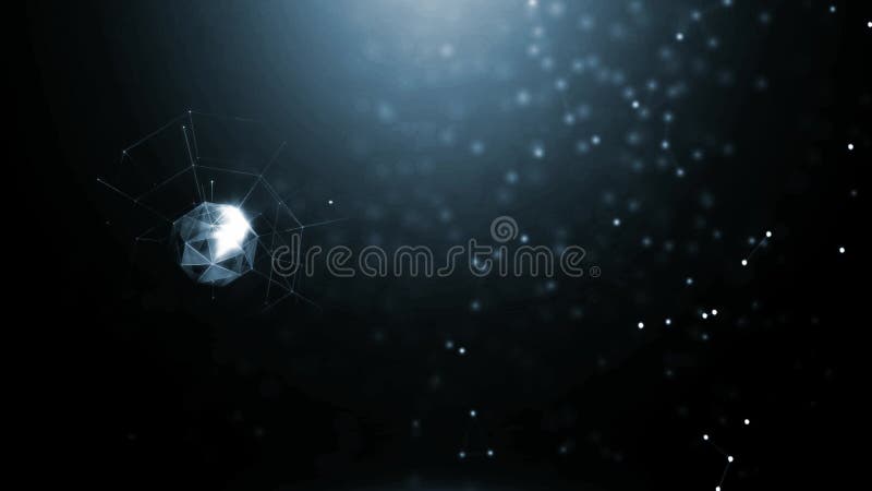 Abstract motion of multicolored sphere from the side of the screenabstract motion of a sphere from the side of the screen stock illustration