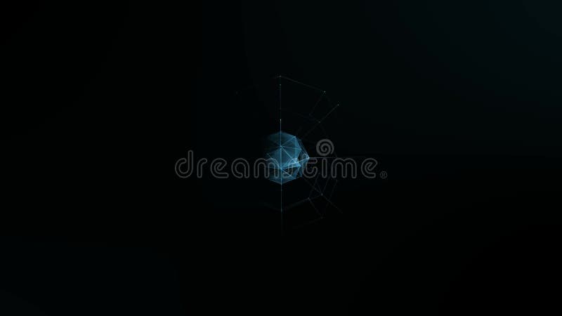 Abstract motion of the sphere on the screen, for presentations, portfoliosabstract motion of a sphere in the middle of the screen royalty free illustration
