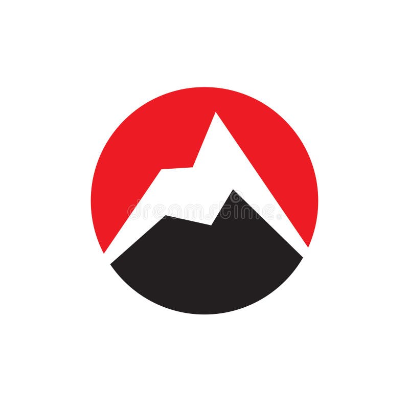Abstract Mountain Logo , Iron Mountain Logo Vector Stock Illustration