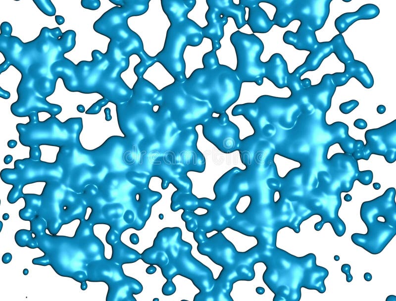 Abstract moving bubbles to spread liquid paint stock illustration