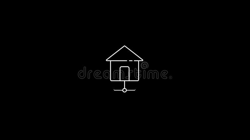 Abstract moving technology Web Development icon animation royalty free illustration