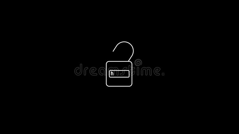 Abstract moving technology Web Development icon animation stock illustration
