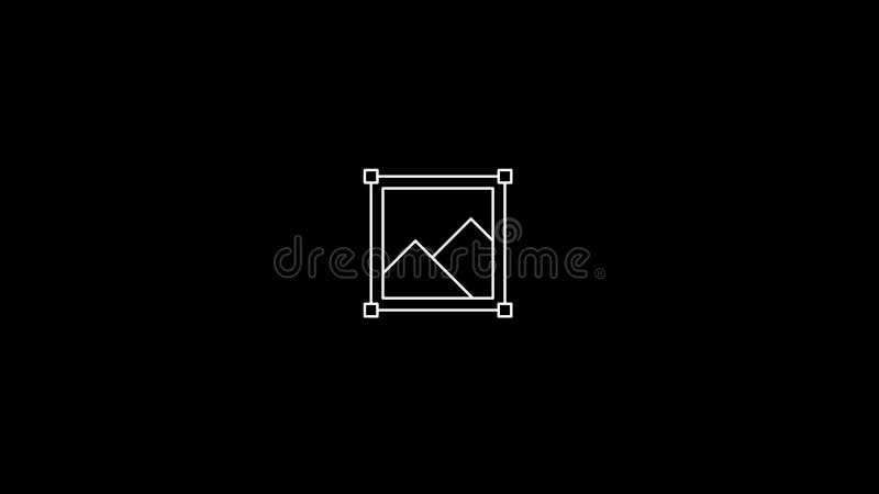 Abstract moving technology Web Development icon animation vector illustration