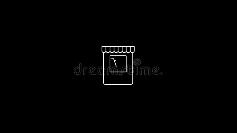Abstract moving technology Web Development icon animation royalty free illustration