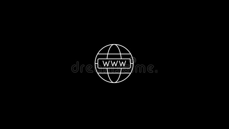 Abstract moving technology Web Development icon animation stock illustration